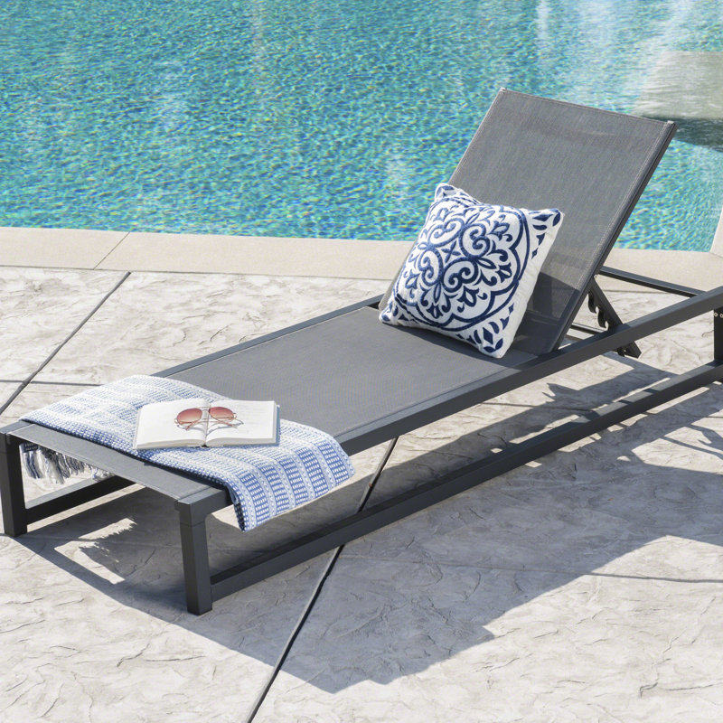 Méridienne respirante en filet - Chaise de jardin entièrement réglable
