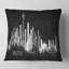 Coussin de silhouette cityscape, peinture seattle-30147048
