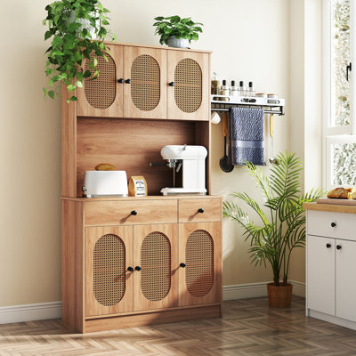 Armoire de cuisine avec armoire de charge 71 po de hauteur