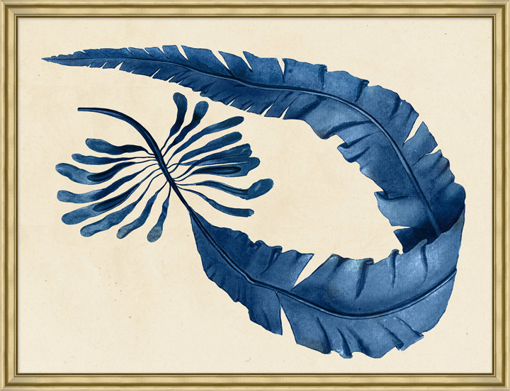 Horizontal Indigo Seagrass 2 Print