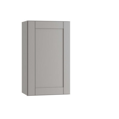 Gallery Express Haven Plywood Assembled 21 in. W X 12 in. D X 30 in. H Wall Kitchen Cabinet with Shelves Left in Cloud