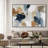 Extra Large Wall Art Fabric Print - Earthy Hue Abstract Art Artwork Decor for Living Room or Bedroom - "Frame Assembly Required (Unfinished Frame)"-367482693