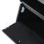 Table basse noire avec rangement géométrique et rangement en verre trempé de 6 mm