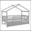 Lit en bois avec lit gigogne simple-1057143531