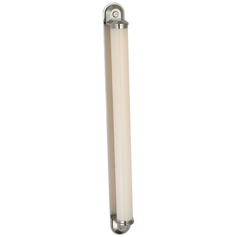 Ralph Lauren Belgrave 32" Linear Bath Light, 32" H x 3" W x 3.75" D, Polished Nickel, 2100 W