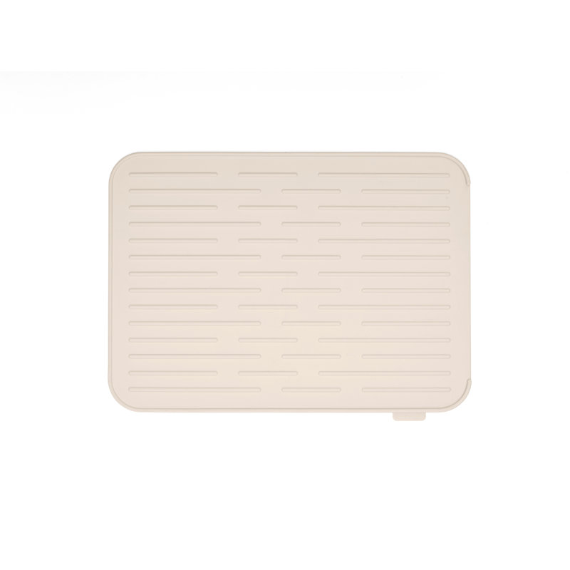 Brabantia Sinkside Silicone Dish Drying Mat, 17 x 12.6 in  (44 x 32 cm), Mid Gray