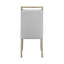Ensemble de salle à manger contemporain 6 pièces, table rectangulaire en marbre avec chaises rembourrées, style tendance