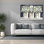 Art mural sur toile Dorri «White Floral Trio» par Cindy Jacobs-231784891