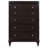 Brown 5-Drawer Chest
