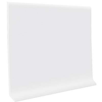 700 Series (TPR) Rubber 4" H x 48" L x 1/8" Thick Cove Wall Base Color Snow