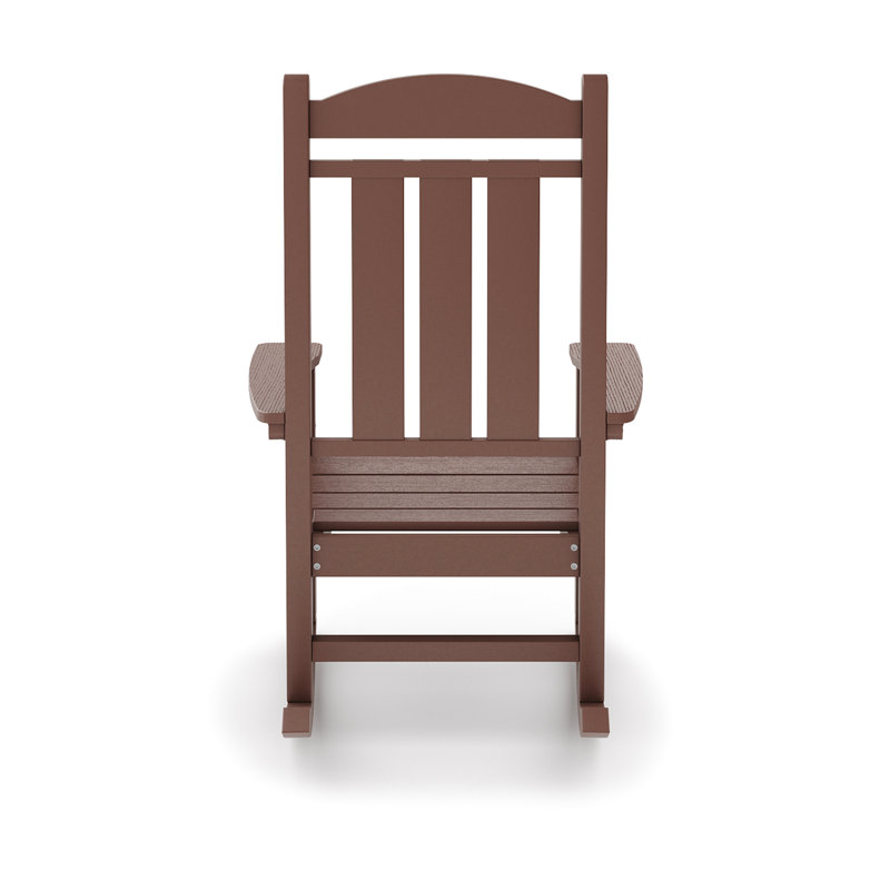 Chaise berçante classique pour patio fabriquée en acier inoxydable