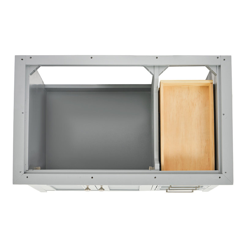 Kensington 37'' W Single Vanity, Oval, White