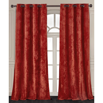 Lux Grommet Top Window Curtain Set