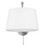 Lampe murale avec bras pivotant 1 lumière Ryleigh en étain blanc moderne-106900594-106900592