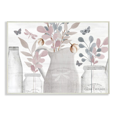 " Flower Jar Neutral Painting "