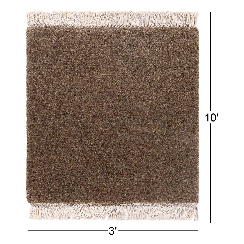 Clio Hand Loomed Wool Rug, Rectangle 3' x 10'