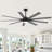 Nachelle 72"/84" Modern DC Ceiling Fan with LED Light, 9 Reversible Blades, Remote Control & Multiple Downrods Included, Large Indoor/Outdoor Fan for Living Room, Patio, Great Room – Matte Black-877622724