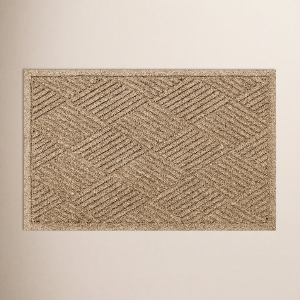 WaterHog® Diamonds Non-Slip Doormat, Camel, Rectangle 2' x 3'