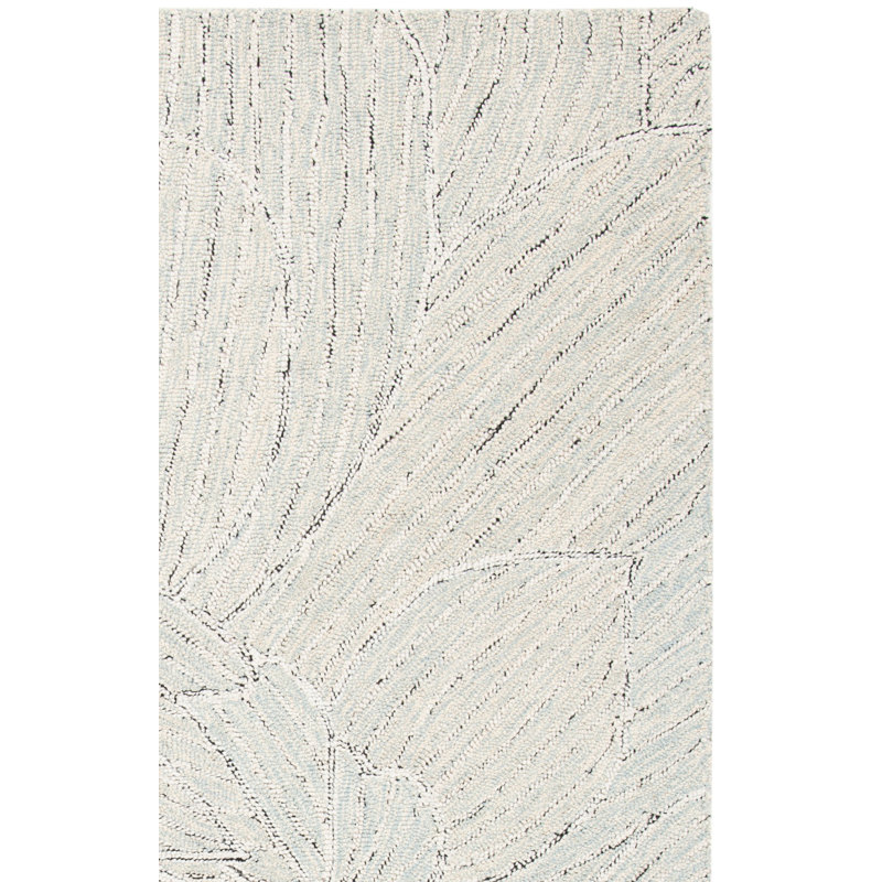 Metro Hand Tufted Wool And Cotton With Latex Floral Rug, Square 6'