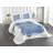Ambesonne Hamsa Bedspread Set Ornate Blue White-105395439