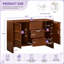 Buffet Rundelle Mid-Century moderne avec 2 portes et 3 tiroirs-133672519