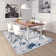 Tapis moderne en marbre abstrait