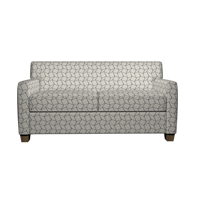 Tissu de lin géométrique, Bleu