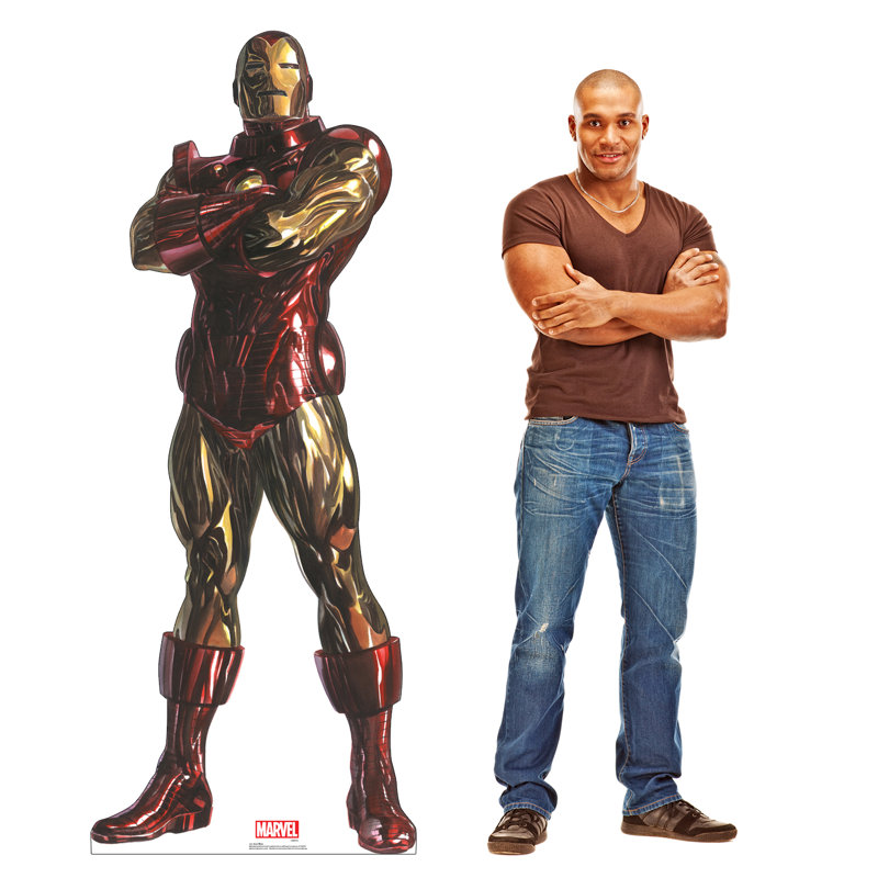 Iron Man Life-Size Red and Gold Cardboard Standup