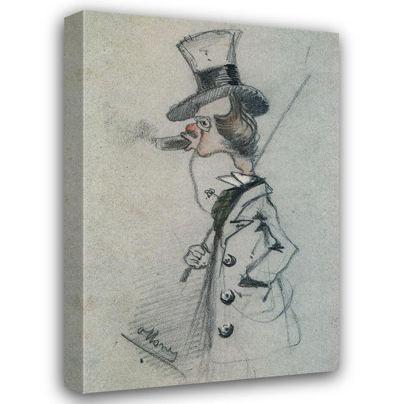 «Red Dandy avec un cigare» par Red Barrel Studio®, galerie d'art Monet, Claude, H 48 po x l 33 po