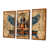 Toile avec cadre flottant brun