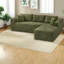 Corduroy L-Shaped Sectional Reversible