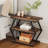 Cachan 3-Tier Rectangular End Side Table with Reinforced Metal Frame-398547721