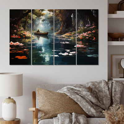«Brown Canal», ensemble d'impressions d'art sur métal