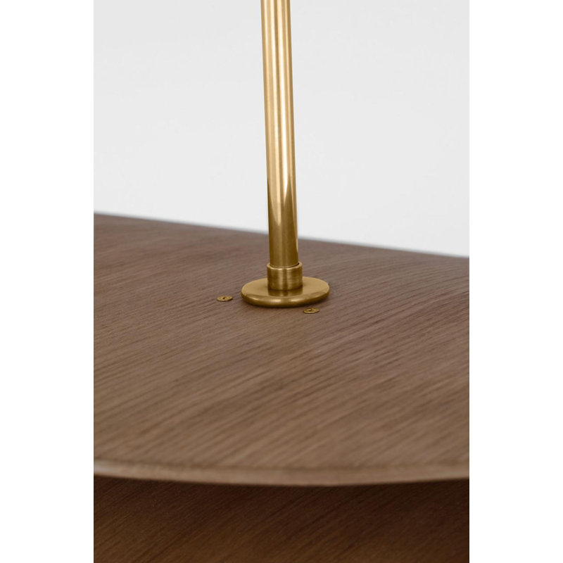 Mahalo 32" Tiered Pendant, Hand-Rubbed Antique Brass;Natural Oak