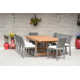 Anautica 118.6'' Rectangular 10 - Person Outdoor Dining Set with Cushions