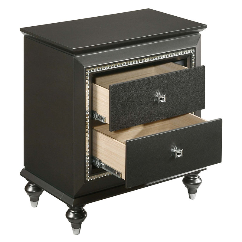 Table de chevet avec 2 tiroirs