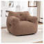 Fauteuil à billes en tissu avec coussins Teddy