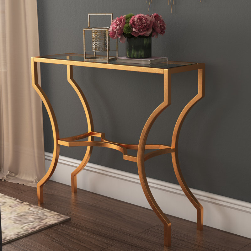 Abu 101cm Console Table, Gold