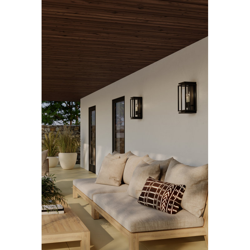 Stratford 17" High 2-Light Outdoor Wall Sconce, 17" H x 9.5" W x 7.25" D