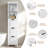 Modern Freestanding Bathroom Storage With 3 Drawers And 2 Open Shelves-124582176