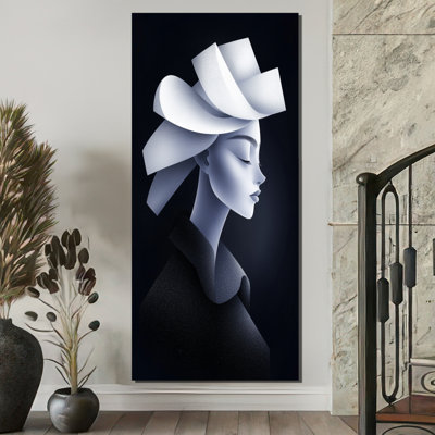 Monochrome Woman Goddess Echoes Of Her Soul III - Woman Canvas Print