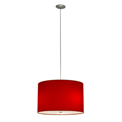 Lustre tambour 3 lumières à abat-jour Joulon
