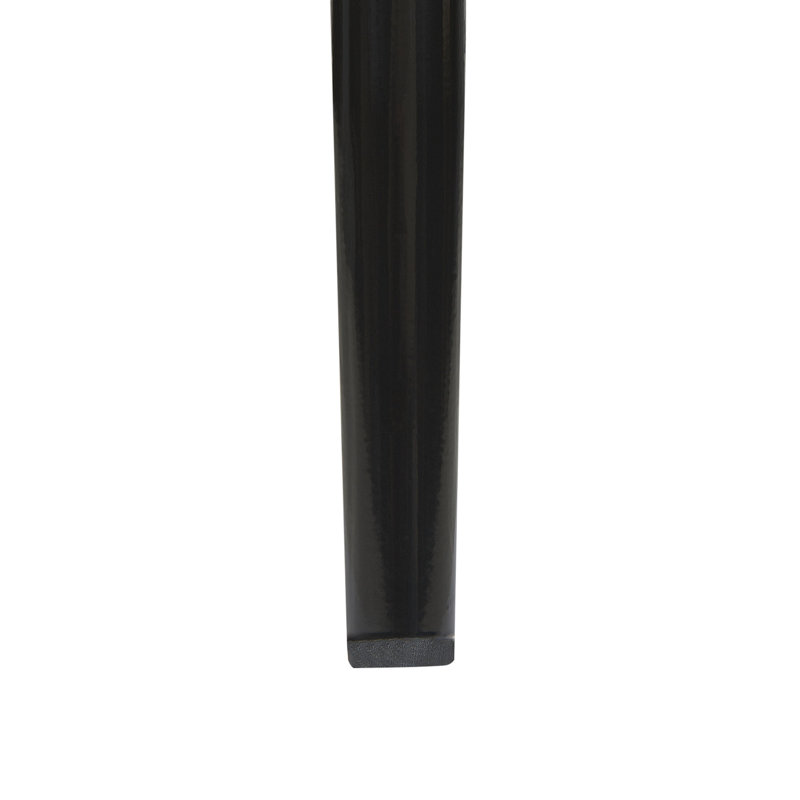 Damajae 45cm H Upholstered Ladder Back Side Chair, Black
