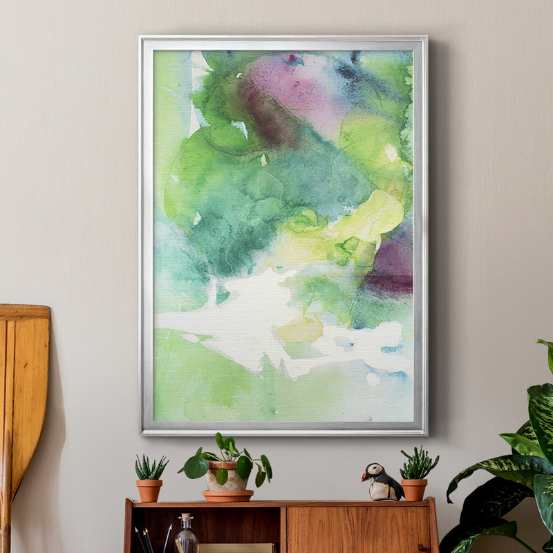 Devland Rising Above IV - reproduction de cadre photo, H 42,5 po x l 30,5 po, Toile avec cadre argenté, Pas de tapis