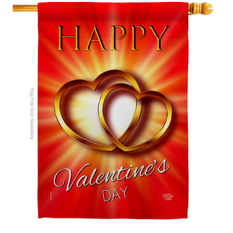 «My Sweet Heart - Impressions» - Drapeau de maison décoratif en polyester 40 po x 28 po