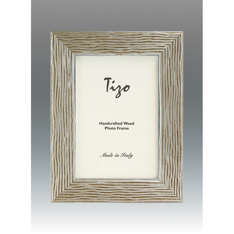 Wood Picture Frame, Silver, 4" x 6"
