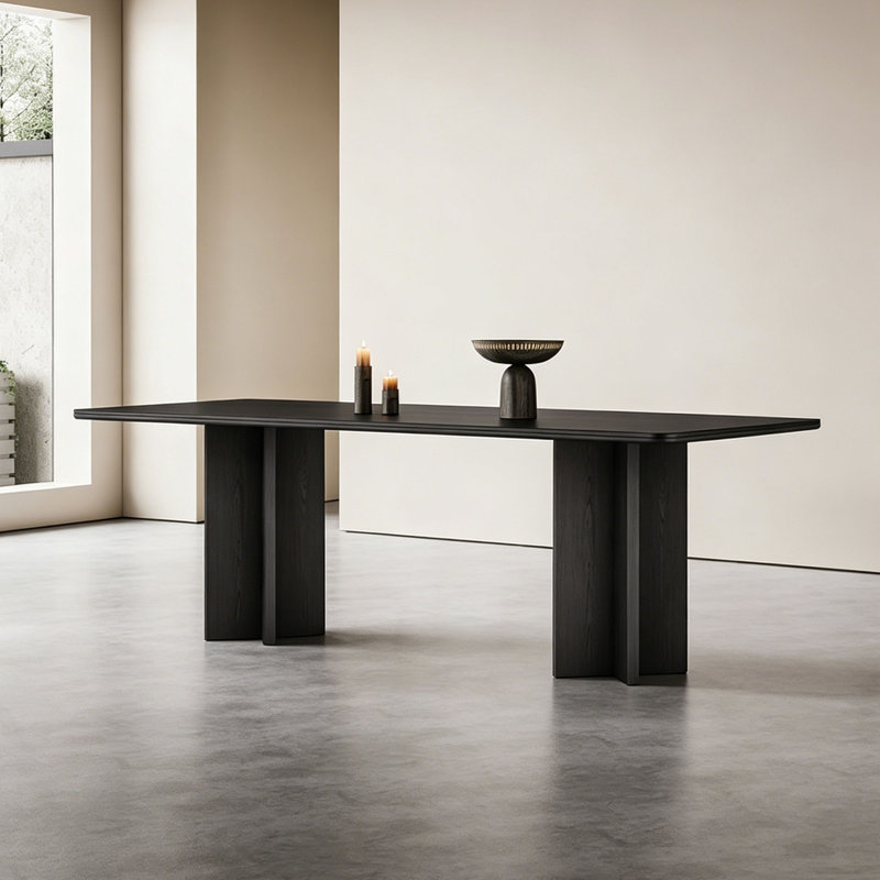 Table de salle à manger industrielle française, 29.5" H x 78.7" W x 35.4" D