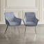 Chaise avec accoudoirs mauve Koeing