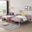 Metal Bunk Bed Pink Twin Over Twin