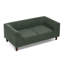 Modern Olive Green Pet Sofa with Backrest and Armrests - Elevated Dog Couch for Small to Medium Dogs, Stylish Indoor Furniture